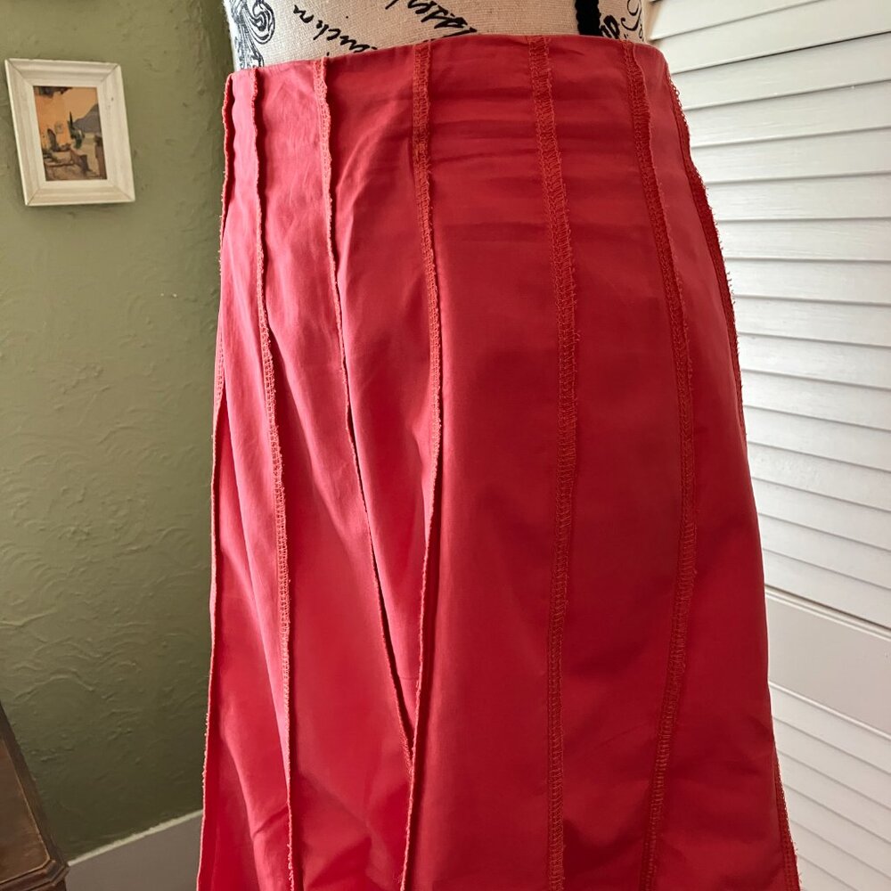 Two Star Dog 16-panel flippy coral midi skirt - Picture 9 of 10